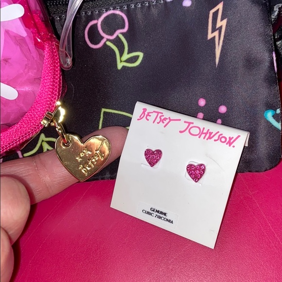 Betsey Johnson Handbags - 😊FREE😊W/ $65 Purchase - NWT (some) Lot of 4 BETSEY JOHNSON bag, earrings,